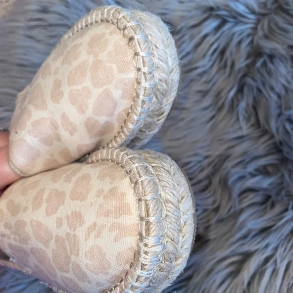 EUC Splendid Laney Animal Print Ivory Cheetah Espadrille Flats Size 8.5 - Picture 6 of 9